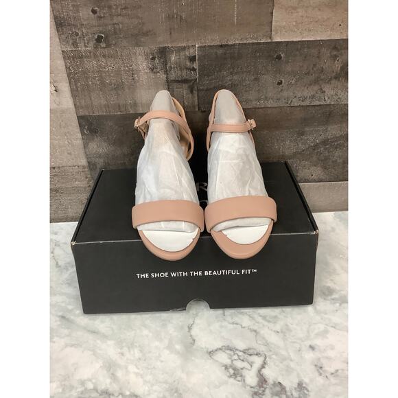 Naturalizer Women's 6M Mauve Bristol Wedge Heel Ankle Strap Sandals Party LB7-16 - Picture 2 of 10